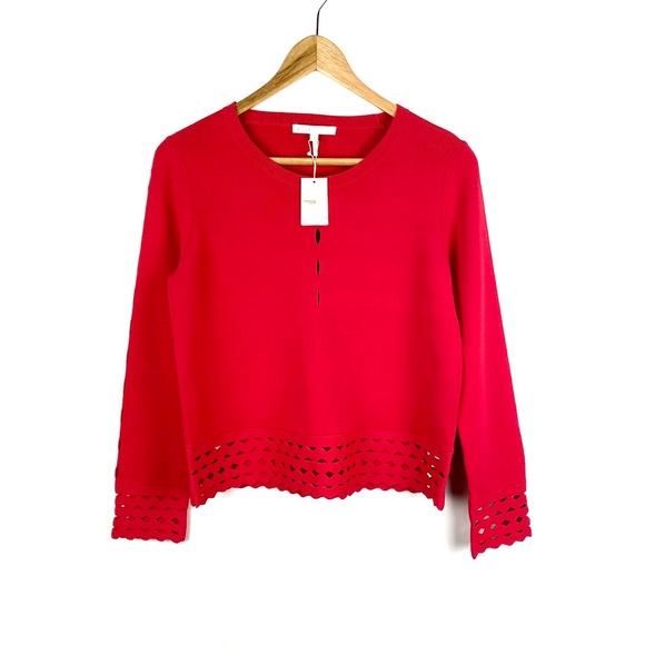 Maje Sweaters - NWT MAJE Red Knit Sweater Size M New
